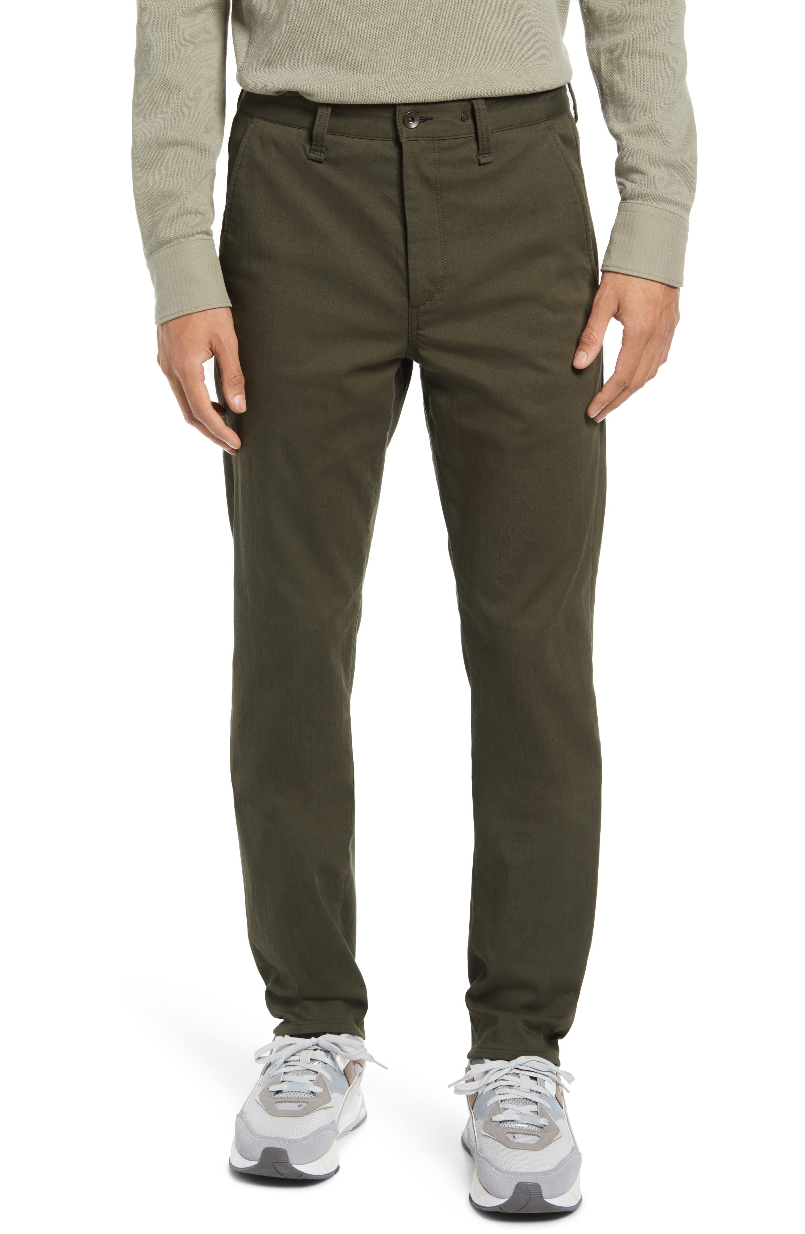 khaki green chinos mens