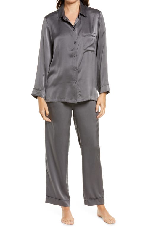 Papinelle Silk Pajamas Slate at Nordstrom,