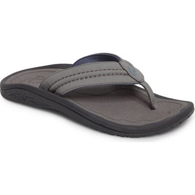 Olukai Hokua Flip Flop, Grey