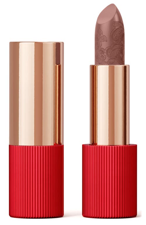 Refillable Matte Silk Lipstick in Cinnamon Red