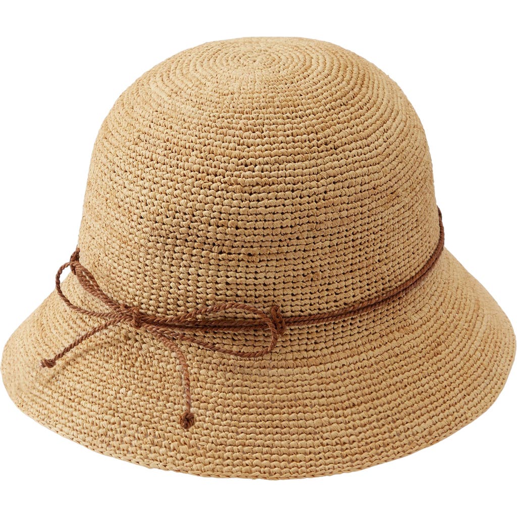 Helen Kaminski Rosie Packable Raffia Bucket Hat In Neutral