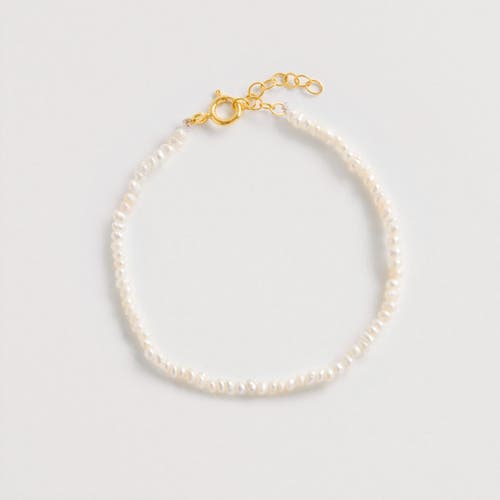Shop Freya Rose Seed Pearl Bracelet In Gold