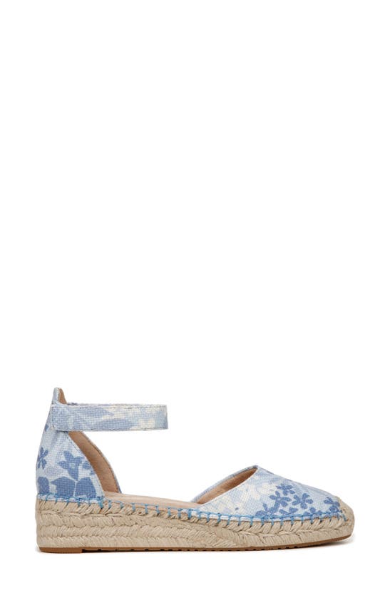 Shop Soul Naturalizer Wren Ankle Strap Espadrille Platform Sandal In Bluebell Fabric