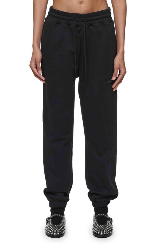 Purple Brand French Terry Sweatpants In Black