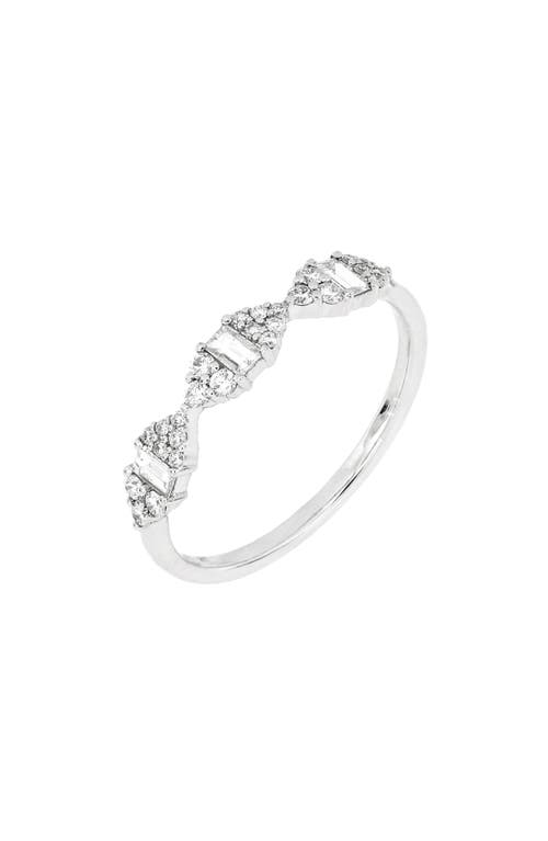 Bony Levy Mika Marquise Diamond Cluster Ring 18K White Gold at Nordstrom,
