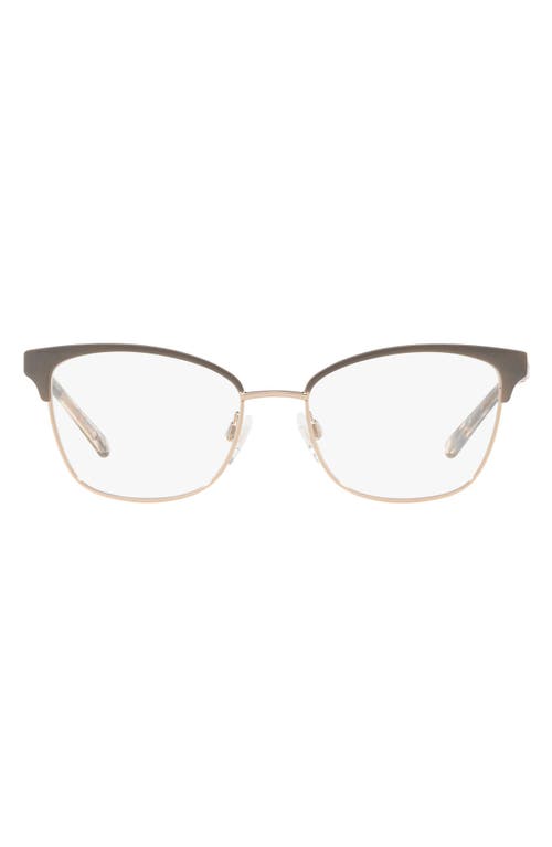 Michael Kors 51mm Cat Eye Optical Glasses in Matte Gunmetal