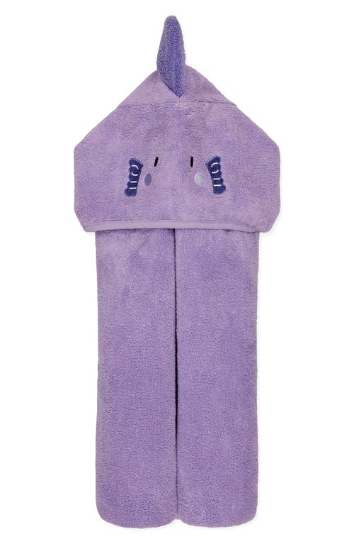 Shop Mori Kids' Hooded Towel In Lilac