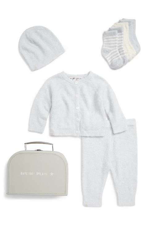 CozyChic® Lite Classic Cardigan, Pants, Socks, Beanie & Suitcase Set (Baby)