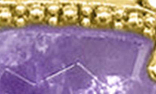 Adornia Fine Jewelry 14k Over Silver 2.00 Ct. Tw. Amethyst February Birthstone Necklace In Gold - Amethyst - February