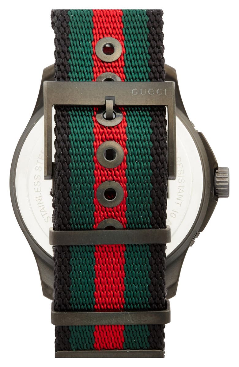 Gucci 'G Timeless' Nylon Strap Watch, 44mm, Alternate, color, 