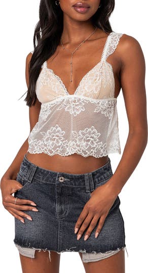Eleanor Sheer Lace Camisole
