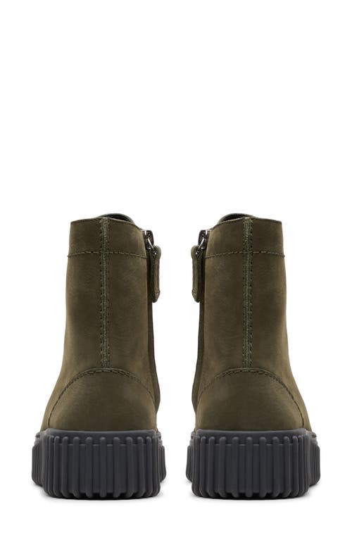 Shop Clarksr Clarks(r) Torhill Rise Zip Combat Boot In Dark Green Nub