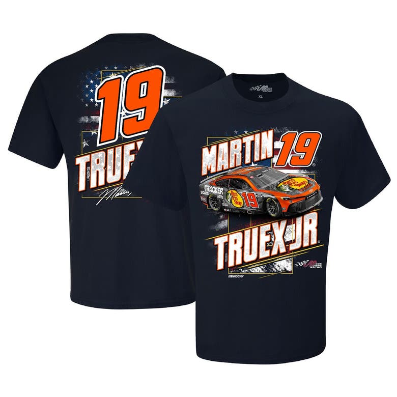 Joe Gibbs Racing Team Collection Navy Martin Truex Jr Bass Pro Shops Patriotic T-shirt