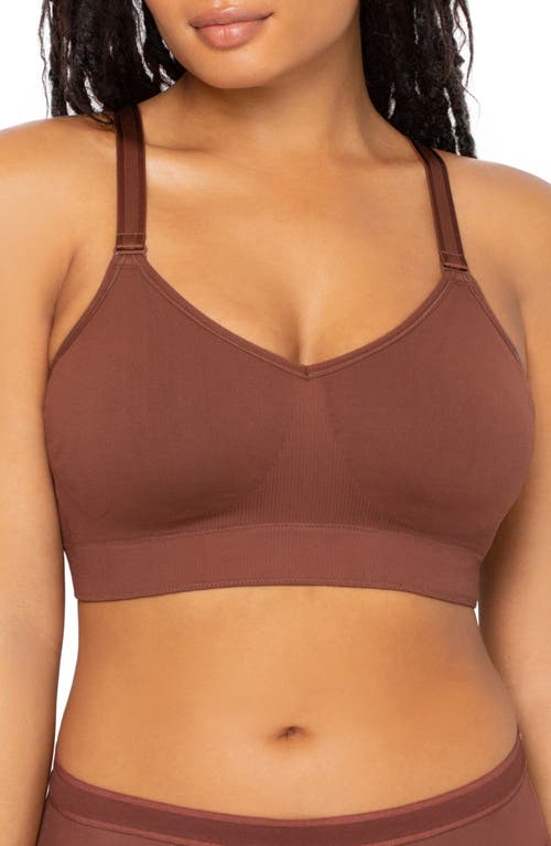 Smooth Seamless Comfort Bralette in Chocolate