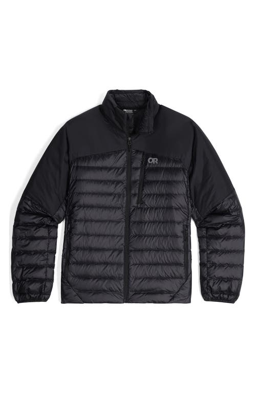 Shop Outdoor Research Helium 800 Fill Power Down Jacket In Black