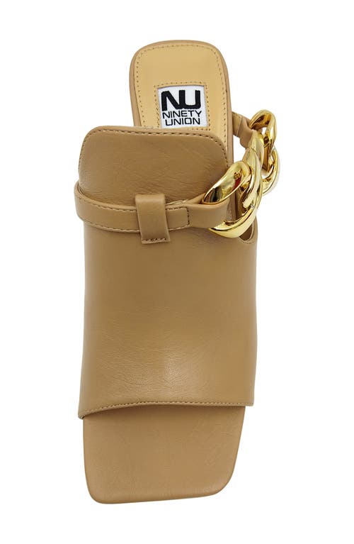 Ninety Union Ryder Open Toe Pump In Camel