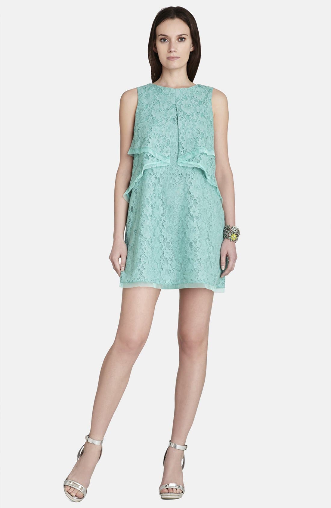 bcbgmaxazria lace shift dress