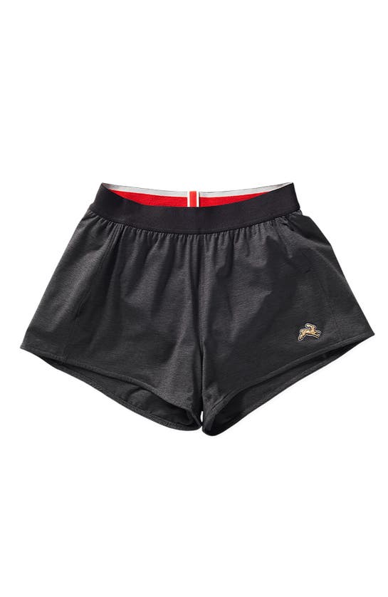 Shop Tracksmith Session Speed Shorts In Charcoal