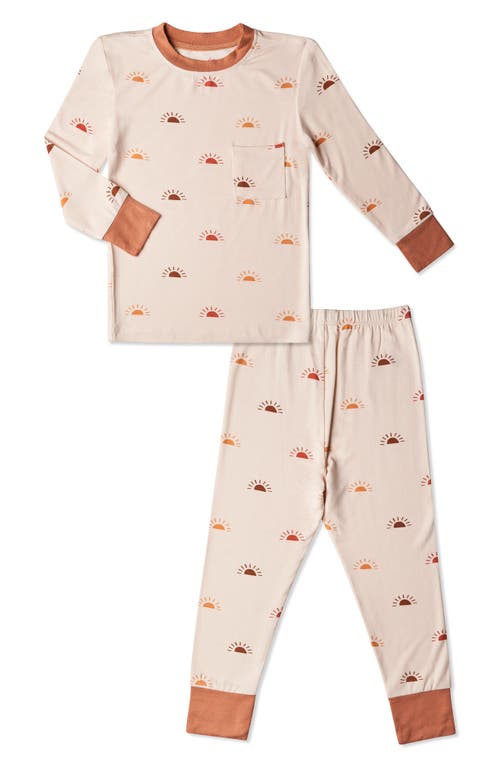 Baby Grey by Everly Grey Sunrise Fitted Two Piece Pajamas