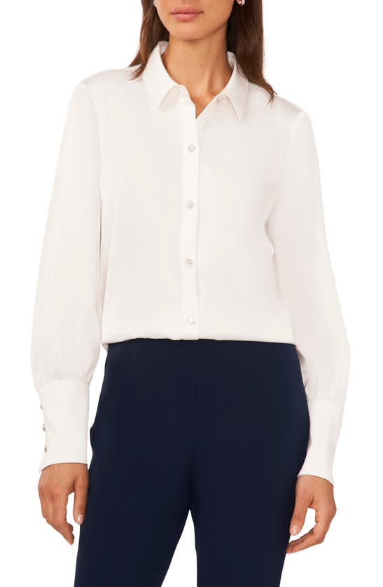 Halogen Button-up Shirt In New Ivory