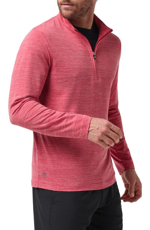 Shop Travismathew The Heater Quarter Zip Pullover In Heather Scooter