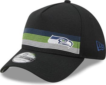 New Era Men's New Era Black Seattle Seahawks Flawless Stripe 39THIRTY Flex  Hat