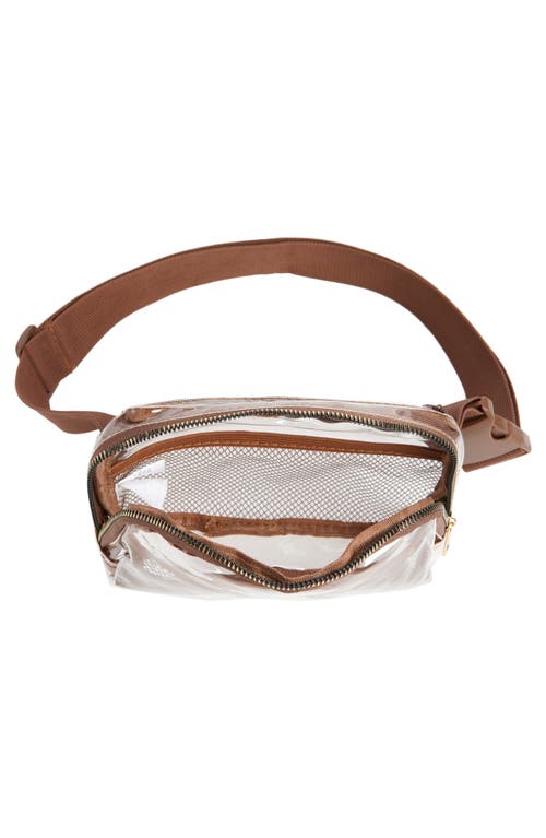 Shop Bp. Clear Stadium Belt Bag In Brown