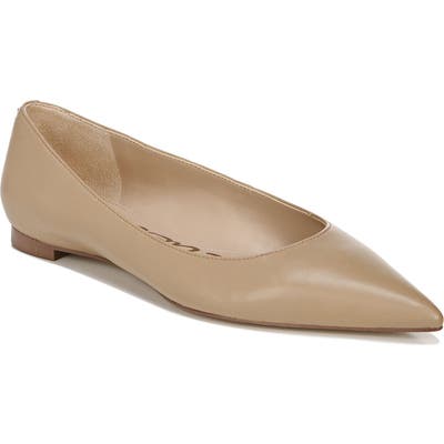 Sam Edelman Stacey Pointed Toe Flat, Beige
