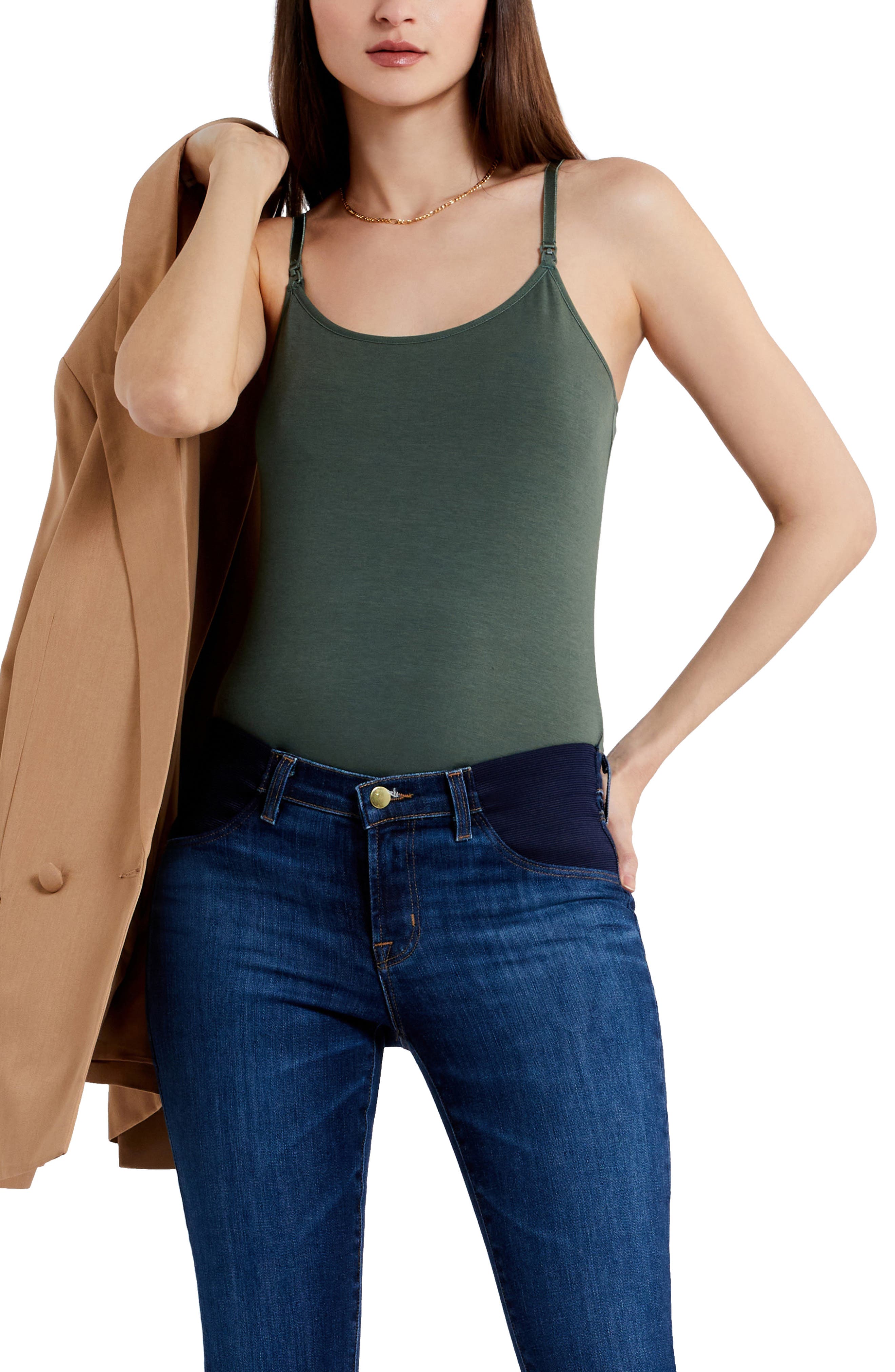 luxe clip down nursing cami
