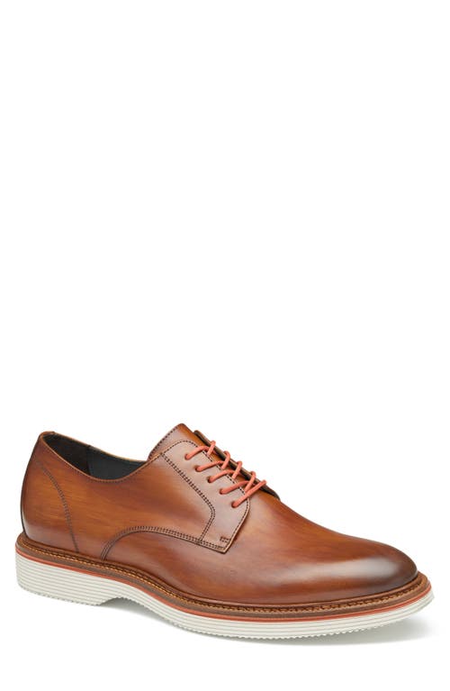 JOHNSTON & MURPHY COLLECTION Jenson Plain Toe Derby Tan Italian Calfskin at Nordstrom,