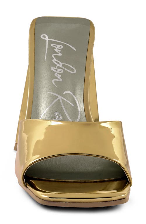 London Rag Lovebug Slide Sandal In Gold