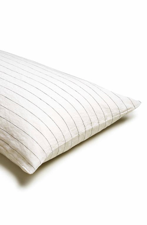 PIGLET IN BED Set of 2 Linen Pillowcases in Luna Stripe at Nordstrom