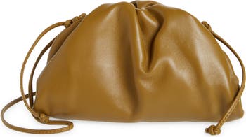 Bottega Veneta The Mini Pouch Faux-leather Clutch Bag in Metallic