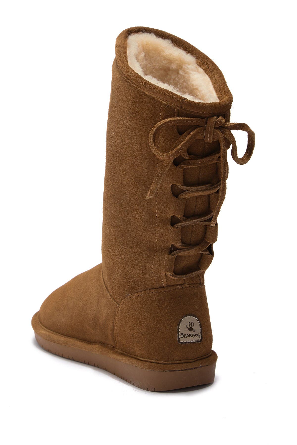 bearpaw phylly suede laced back boot