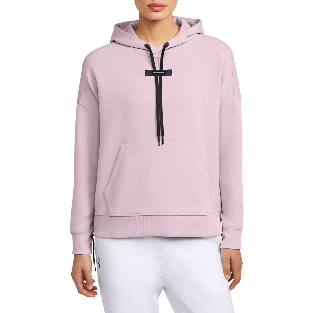 On Logo Stretch-jersey Hooded Sweatshirt In Fade