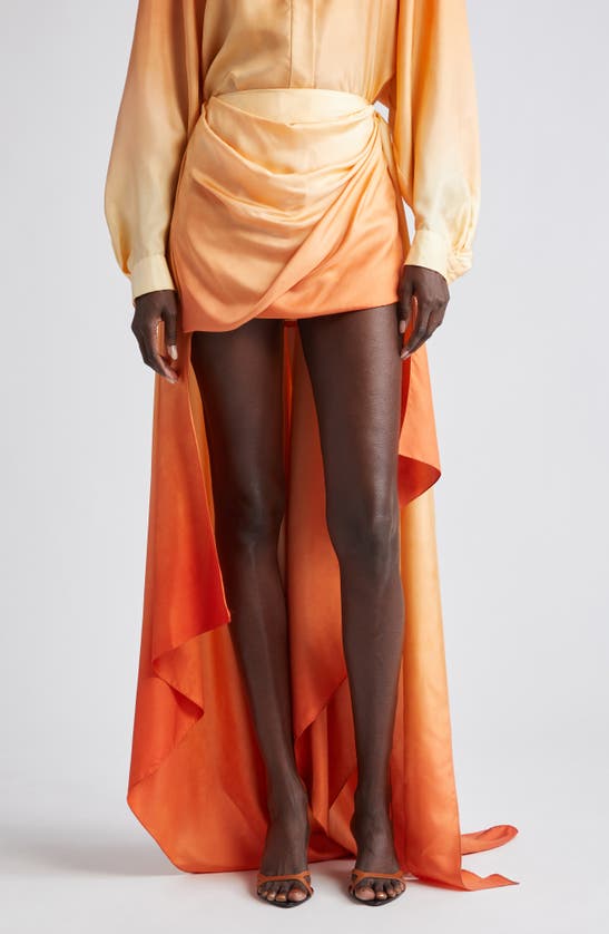 Shop Zimmermann Tranquility Silk Scarf Miniskirt In Red Fields
