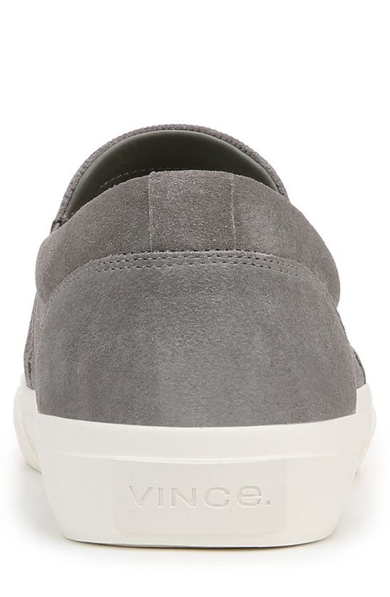 Shop Vince Fletcher Slip-on Sneaker In Smoke Grey