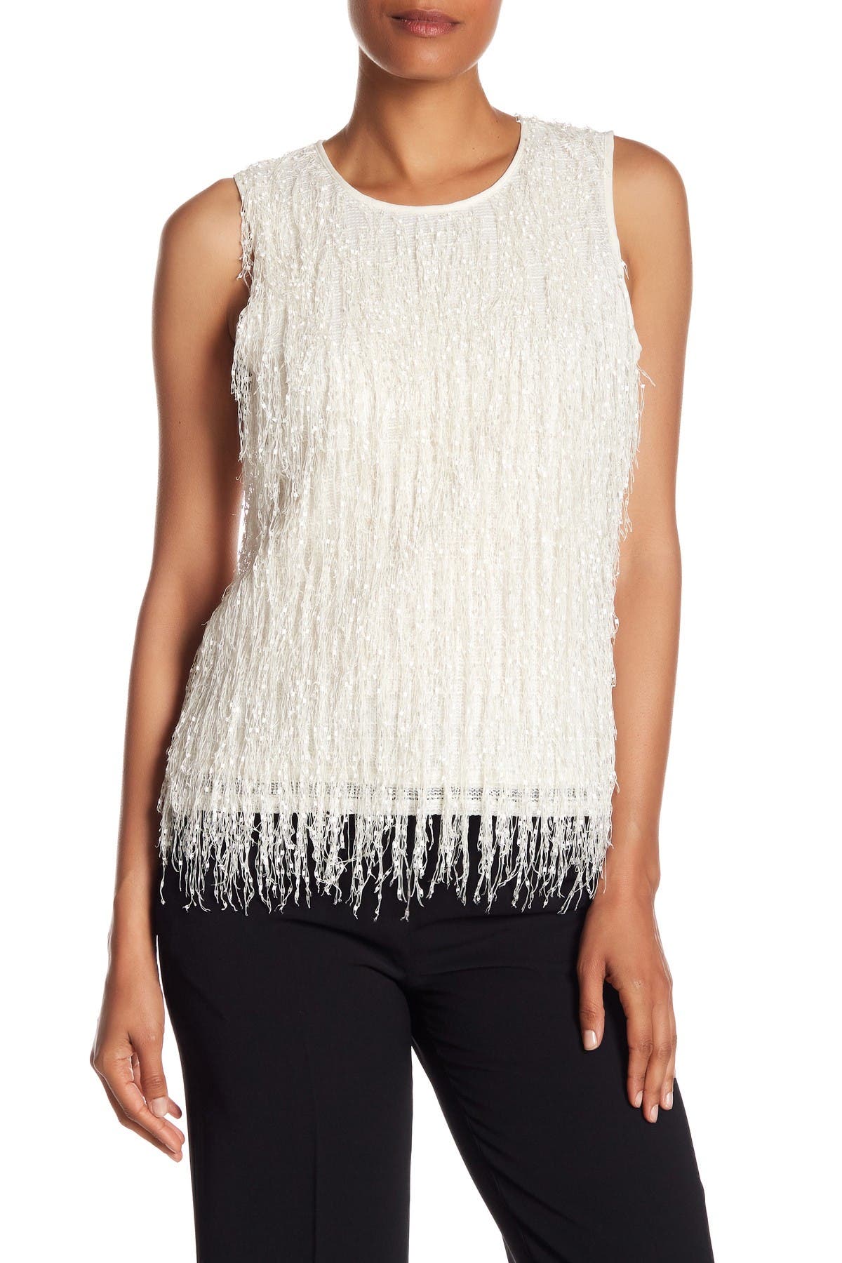 vince camuto fringe top