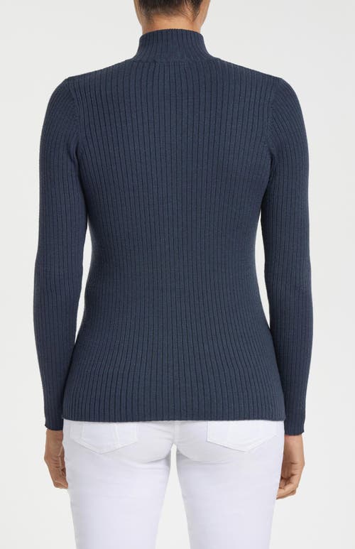 Shop Anatomie Stacey Ribbed Sweater In Navy