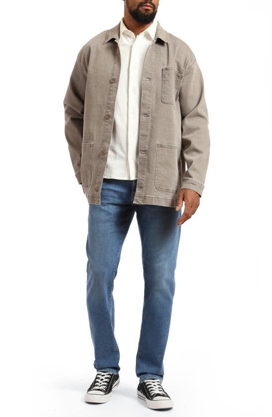 Mavi Jeans Marcus Slim Straight Leg Jeans In Mid Brushed Feather Blue
