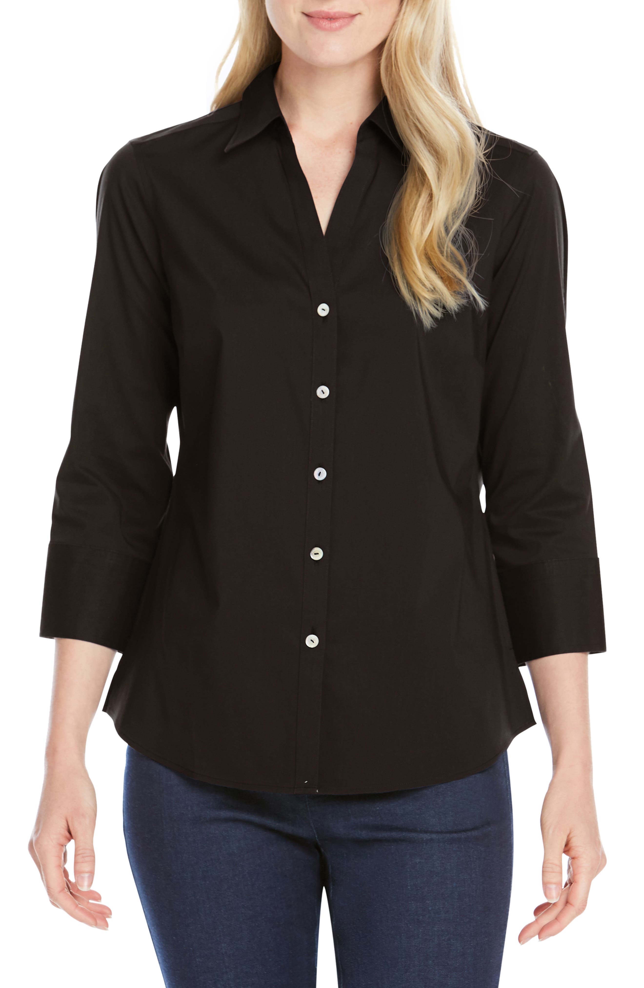 Foxcroft Mary ButtonUp Blouse Nordstrom