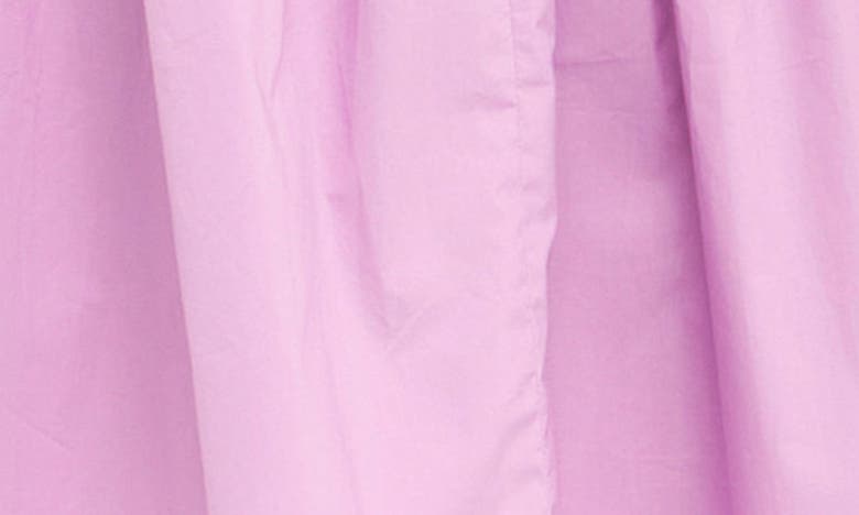 Shop English Factory Puff Shoulder Mixed Media Minidress In Lilac