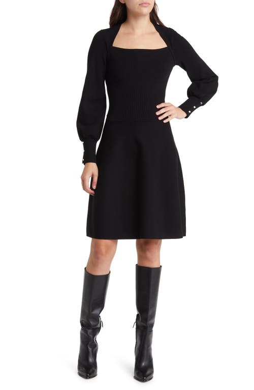 BOSS Fakunda Long Sleeve Sweater Dress in Black at Nordstrom, Size Small