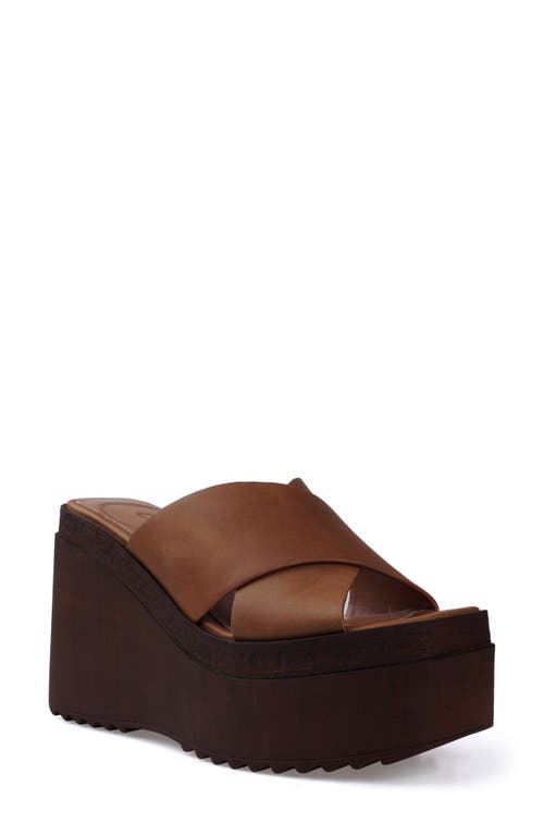 Candies Candie's Galina Platform Wedge Sandal In Tan
