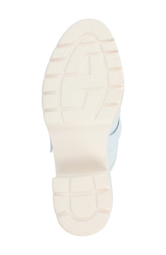 Shop Journee Collection Brydie Platform Mule In Light Denim