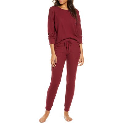 Pj Salvage Peachy Pajamas, Burgundy