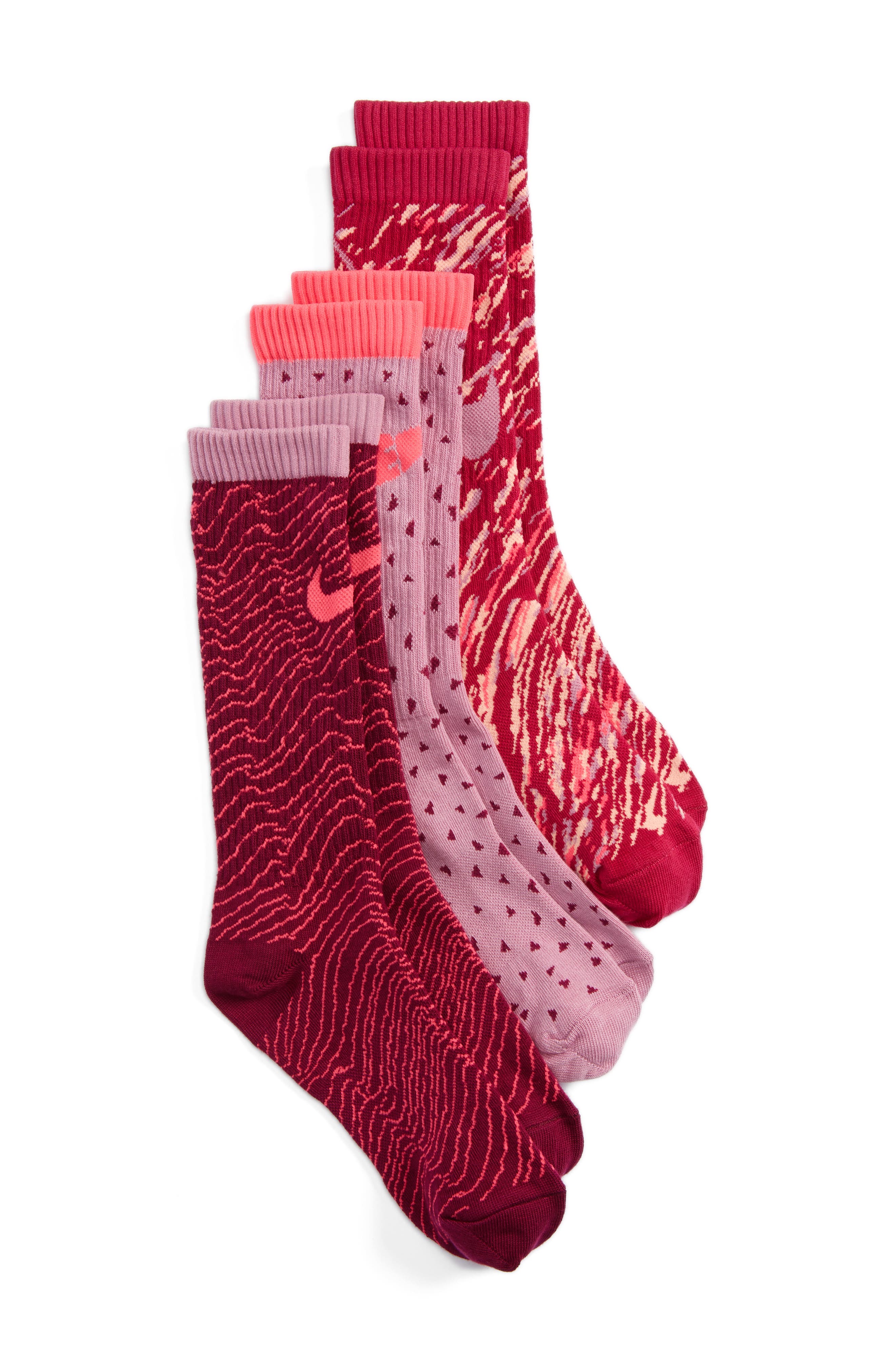 Nike 3Pack Graphic Crew Socks (Big Kid) Nordstrom