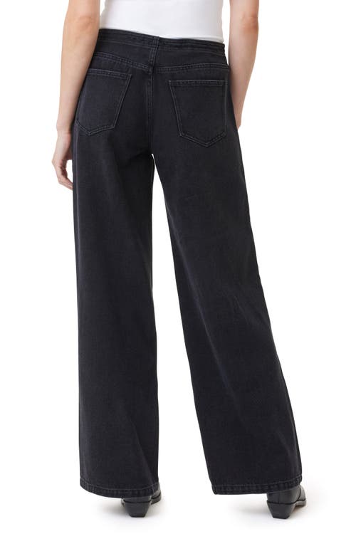 Habitual Wide Leg Denim Pants In Vintage Black