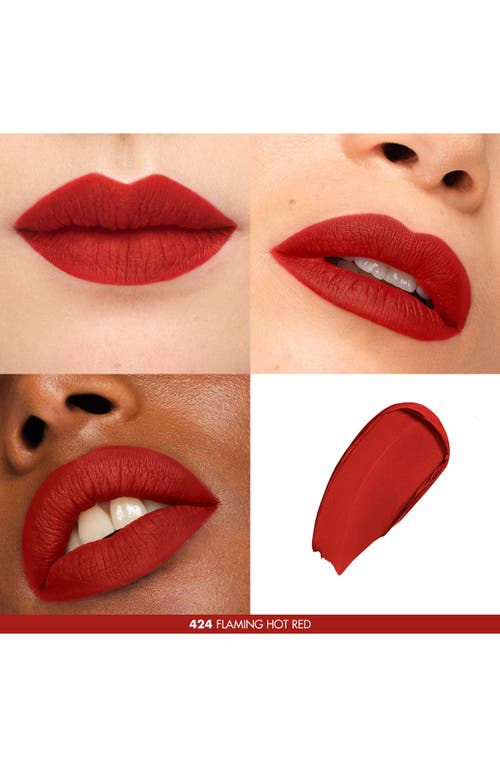 Shop Make Up For Ever Rouge Artist For Ever Matte Lipstick In 424 - Flaming Hot Red