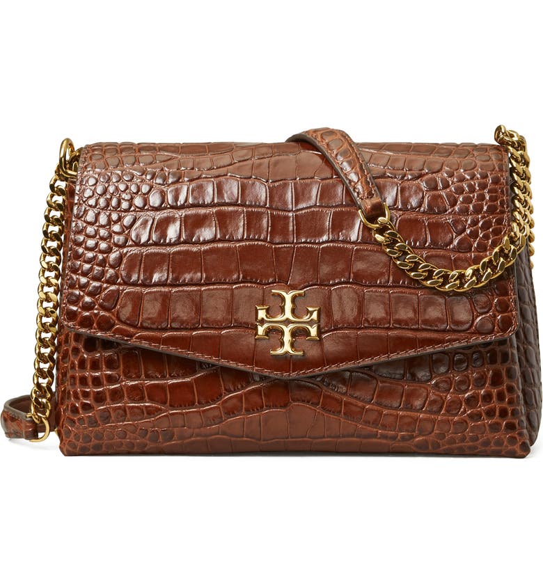 Tory Burch Small Kira Croc Embossed Leather Convertible Crossbody Bag |  Nordstrom